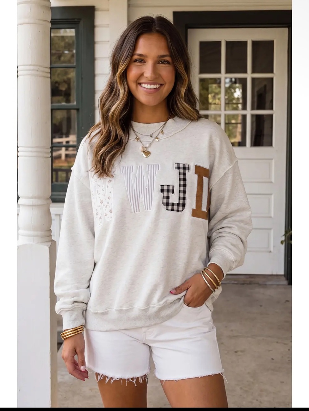 WWJD Crew Mock Neck Sweatshirt